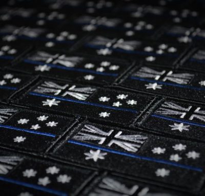 "Thin Blue Line" Velcro Patch - Image 2