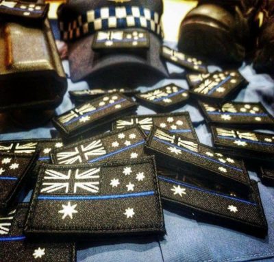 "Thin Blue Line" Velcro Patch - Image 3