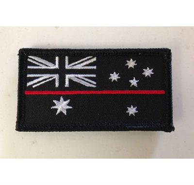 "Thin Red Line" Velcro Patch