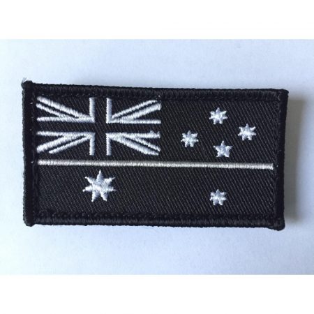 "Thin Silver Line" Velcro Patch